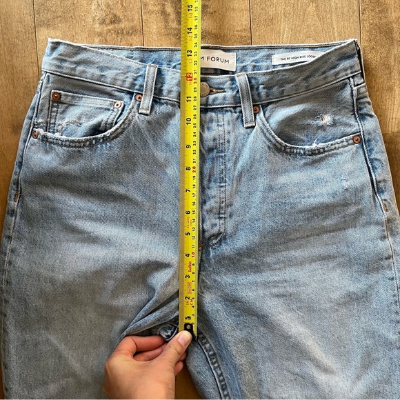 ARITZIA Denim Forum High Rise BF Loose 28L - Picture 6 of 7